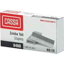 Cassa Logon Zımba Teli No:10 1000 Adet Kırtasiye Ürünü Kullanım İçin Uygun