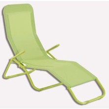 Shopmekan Katlanabilir Yeşil Şezlong 136 x 61 x 102 cm