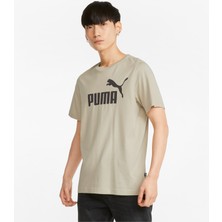 Puma Ess Logo Erkek Krem Tişört (586667-64)