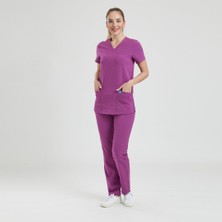 Wio Uniform Likralı Dinamik Basic Doktor, Hemşire Forması – Kadın, Pembe