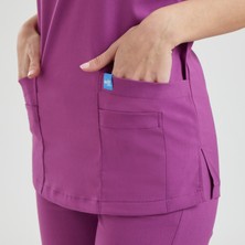 Wio Uniform Likralı Dinamik Basic Doktor, Hemşire Forması – Kadın, Pembe