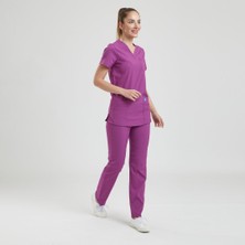 Wio Uniform Likralı Dinamik Basic Doktor, Hemşire Forması – Kadın, Pembe