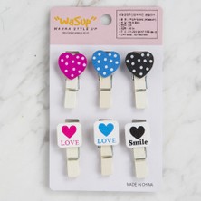 Loren Dekoratif Kalp Desenli Mandal 6'lı