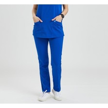 Wio Uniform Likralı Dinamik Basic Doktor, Hemşire Forması – Kadın, Royal Mavi