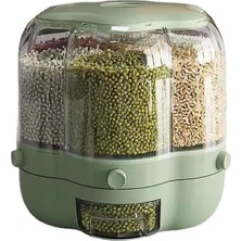 Love Home Döner Tahıl Depolama Kutusu - Matcha Green (Yurt Dışından)