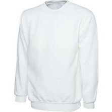 Wio Uniform Pamuklu Kapüşonlu Sweat, Hemşire Sweat - Unisex, Beyaz
