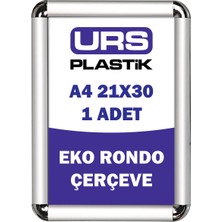URS Plastik A4 Açılır Kapanır Eko Rondo Çerçeve 21CM x 30CM