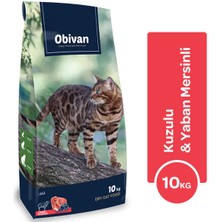 Obivan Kuzu Etli ve Yaban Mersinli Kedi Maması 10 kg