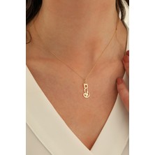 Milet Kuyumculuk 14 Ayar Altın Forze Zincir Kedi Kolye