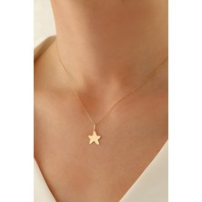 Milet Kuyumculuk 14 Ayar Altın Forze Zincir Yıldız Kolye