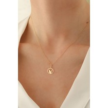 Milet Kuyumculuk 14 Ayar Altın Forze Zincir Kedi Kolye