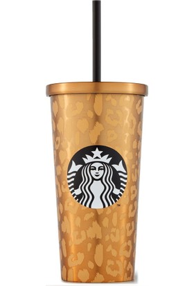 Starbucks Starbucks® Altın Renkli Leopar Desenli 473 ml - 11128514