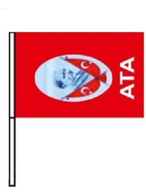 Vatan Bayrak Vatan Büyük Çıtalı Kağıt Bayrak Atalı 50LI VT804