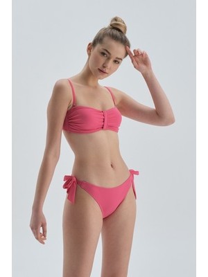 Dagi Fuşya Straplez Bikini Üst
