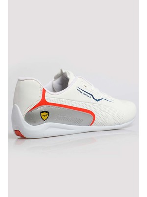 Freemax Unisex Ortopedik Spor Sneaker Ayakkabı Beyaz Turuncu