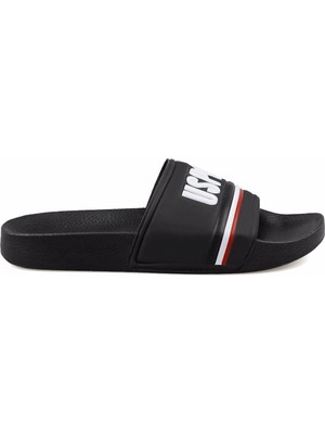 U.S. Polo Assn. 101207796 Siyah Erkek Terlik Günlük Kullanımda Rahat ve Şık Tasarım