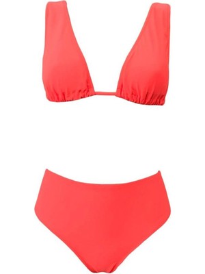 Anet Derin V Üçgen Bikini Neon Pembe