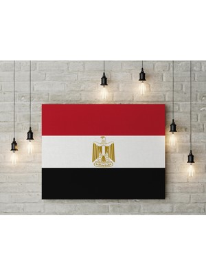 Satürn Design Mısır Bayrağı Kanvas Tablo 40 x 55 cm Dekoratif Tablo