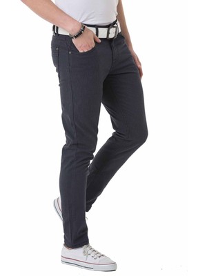 Cipo & Baxx CD724 Lacivert Basic Keten Pantolon
