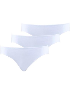 Essential 3 lü Beyaz Slip Külot 1574