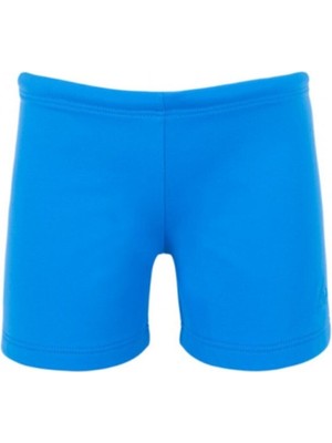 Kom Düz Erkek Çocuk Mayosu - Saks Mavi