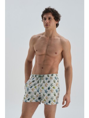 Dagi Ekru Mıcro Kısa Caretta Des. Şort