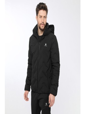 Lumberjack Henry Coat 100565228 Gogsu Armalı Sısme Mont Siyah-M