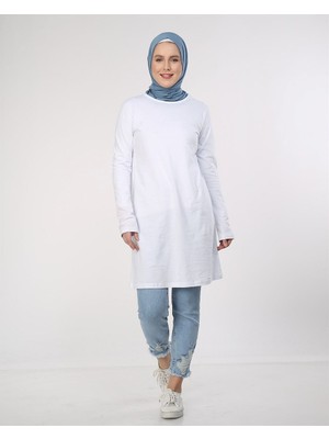 Doğa Basic Tunik - Beyaz