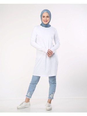 Doğa Basic Tunik - Beyaz