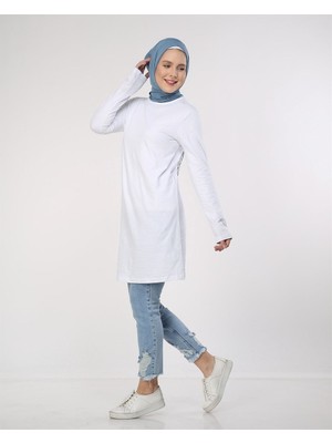 Doğa Basic Tunik - Beyaz