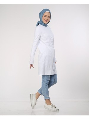 Doğa Basic Tunik - Beyaz