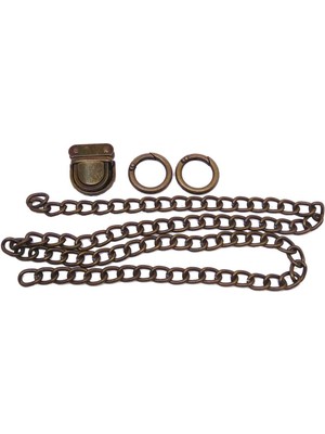 Angel Çanta Aksesuar Antik Renk Zincir Set2 (Örgü Çanta Için)