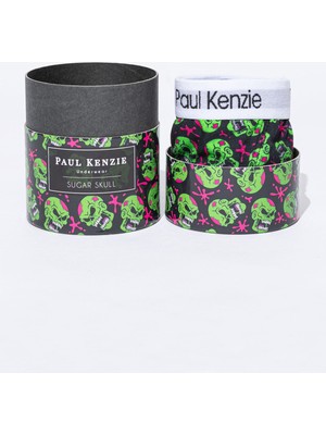 Paul Kenzie Unique Effect Desenli Kadın Slip Külot - Sugar Skull