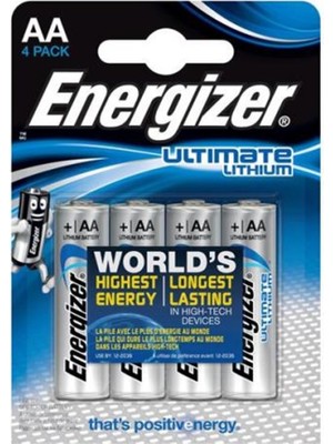 Energizer Ultimate Lityum Aa Kalem Pil 4lü Ambalaj