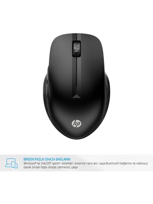 Hp 430 Çoklu Cihaz Bağlantılı Bluetooth Mouse 3B4Q2AA