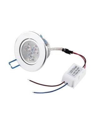 Sld 9 W Led Downlight Tavan Gömme Işık Aşağı Lamba Aydınlatma Ampul + Sürücü Enerji Tasarrufu (Yurt Dışından)