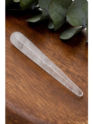 Dünya Doğal Taş Kristal Kuvars Taşı Masaj Aleti (Çubuk Kesim)