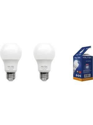 Voltek  LED Ampul E27 9W Beyaz ( 2 Adet )