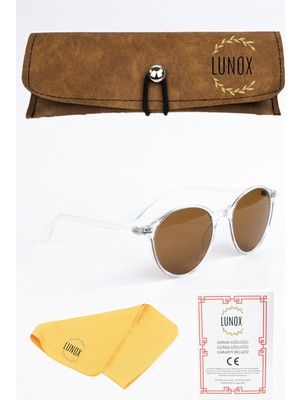Lunox Earl Kristal Kahve Kemik Güneş Gözlüğü