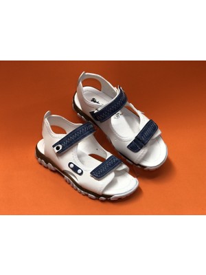 Kafkaslar Erkek Çocuk Ortopedik Kauçuk Taban Cırtlı Sandalet