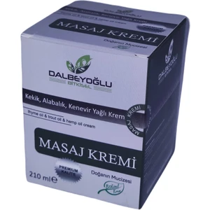 Dalbeyoğlu Bitkisel Kekik, Alabalık, Kenevir Yağlı Masaj Vücut Kremi 210 ml