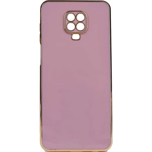 Xiaomi Redmi Note 9s Kılıf Bark Parlak Silikon Renkli Kenarları Rose Mor