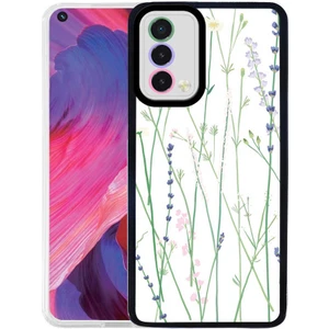 Kzy Oppo A74 Kapak Kamera Korumalı Çiçek Desenli Ultra Ince Silikon Kılıf