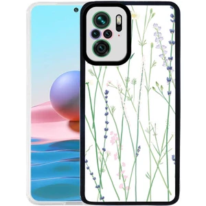 Kzy Xiaomi Redmi Note 10 Kapak Kamera Korumalı Çiçek Desenli Ultra Ince Silikon Kılıf