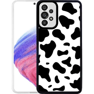 Kzy Samsung Galaxy A13 Kapak Kamera Korumalı Inek Desenli Ultra Ince Silikon Kılıf
