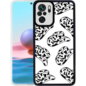 Kzy Xiaomi Redmi Note 10S Kapak Kamera Korumalı Şapka Desenli Ultra Ince Silikon Kılıf