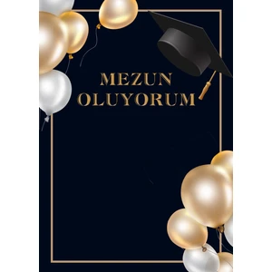 Tellgraf Reklam Hizmetleri Okullarda Kullanıma Uygun Mezuniyet Brandası  Arka Fon