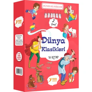Dünya Klasikleri (100 Temel Eserden Seçmeler) 2.sınıf 10 Kitap (Ciltli)