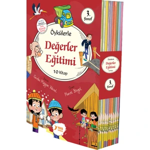 Öykülerle Değerler Eğitimi 3.sınıf 10 Kitap - Ülkü Duysak (Ciltli)