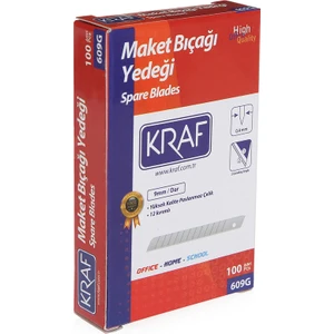Maket Bıçağı Yedeği Dar 100 Lü 609G